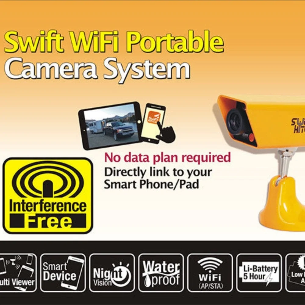 Swift Hitch Portable Wireless Camera System with Infrared Night Vision